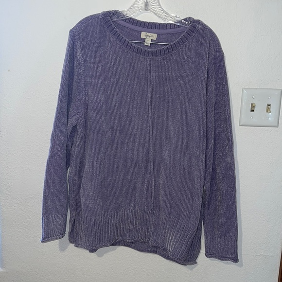 Style and Co Womens Crewneck Seam Chenille Sweater Size XL NWT - Picture 1 of 9